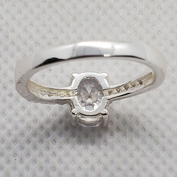 Silver Tone Rhinestone Ring (8) - Picture 5 of 6